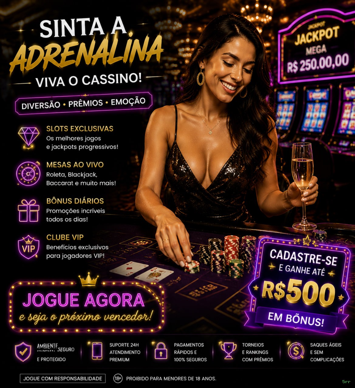 Cassino ao vivo da 5rr com dealers reais